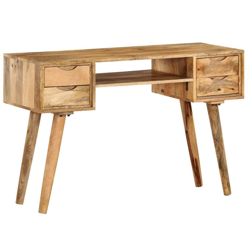 Writing Desk Solid Mango Wood 45.3"x18.5"x30".