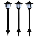 vidaXL 3/6x Outdoor Solar Lamps LED Black Garden Patio Path Lighting Wall Roof