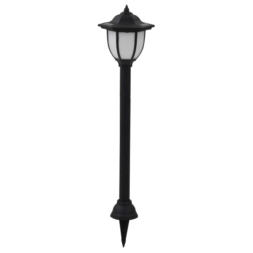 vidaXL 3/6x Outdoor Solar Lamps LED Black Garden Patio Path Lighting Wall Roof