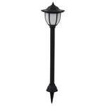 vidaXL 3/6x Outdoor Solar Lamps LED Black Garden Patio Path Lighting Wall Roof