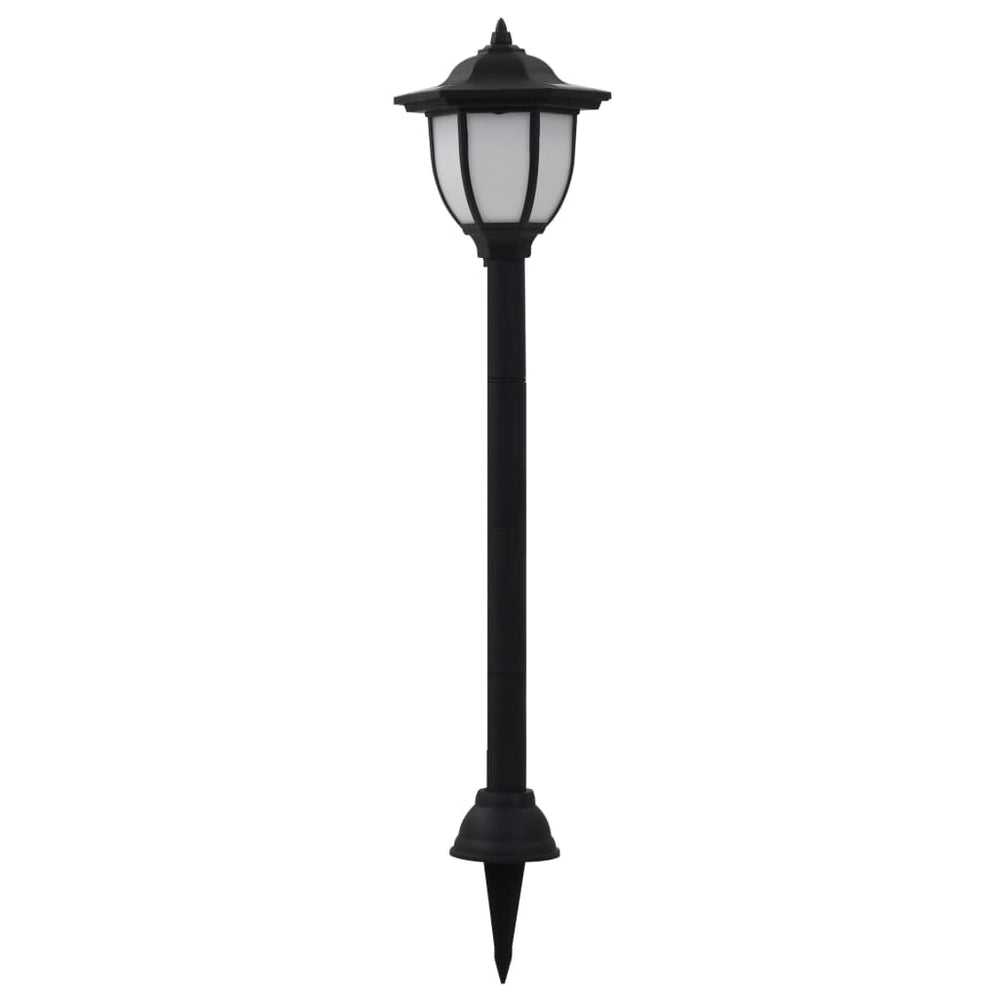 vidaXL 3/6x Outdoor Solar Lamps LED Black Garden Patio Path Lighting Wall Roof