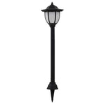 vidaXL 3/6x Outdoor Solar Lamps LED Black Garden Patio Path Lighting Wall Roof