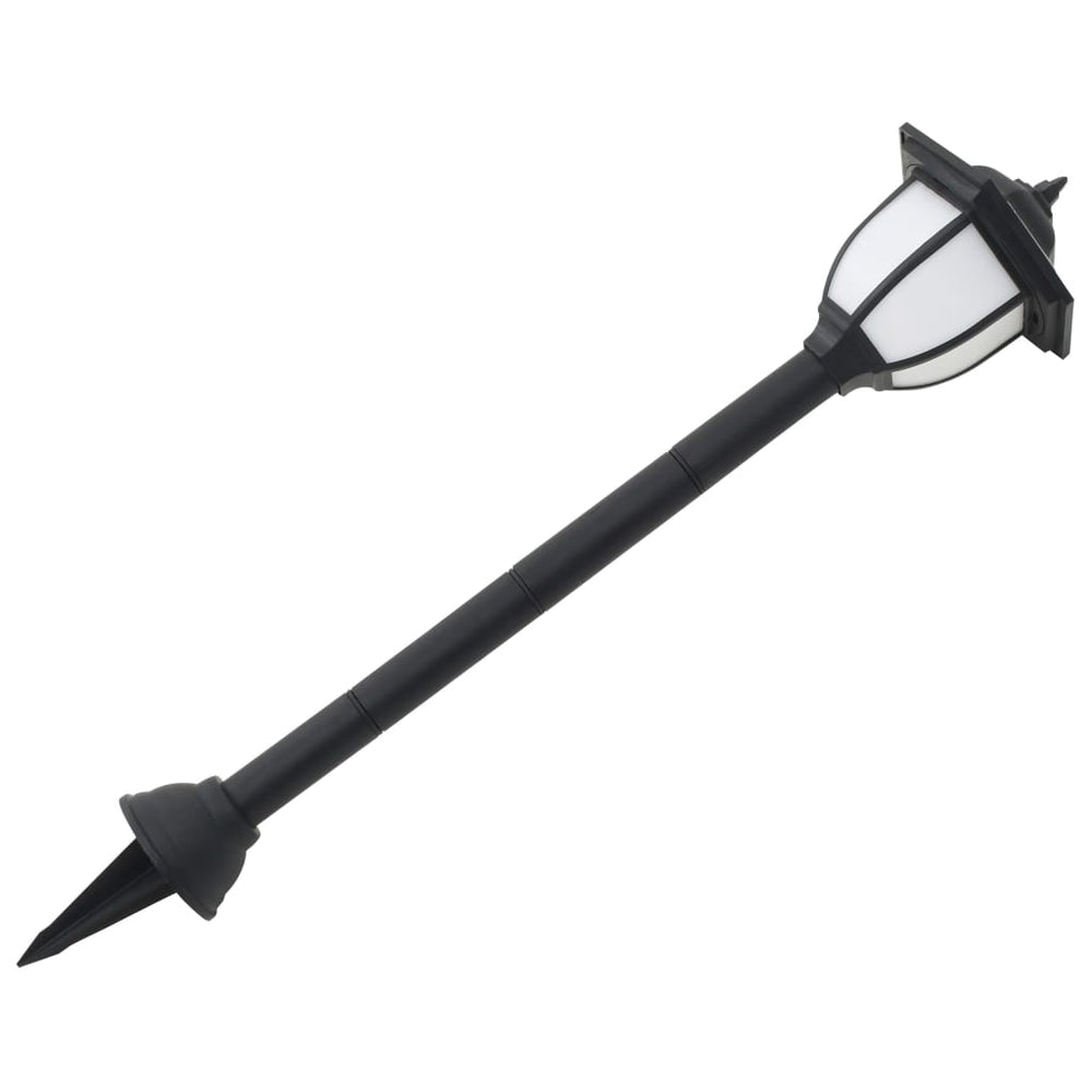 vidaXL 3/6x Outdoor Solar Lamps LED Black Garden Patio Path Lighting Wall Roof