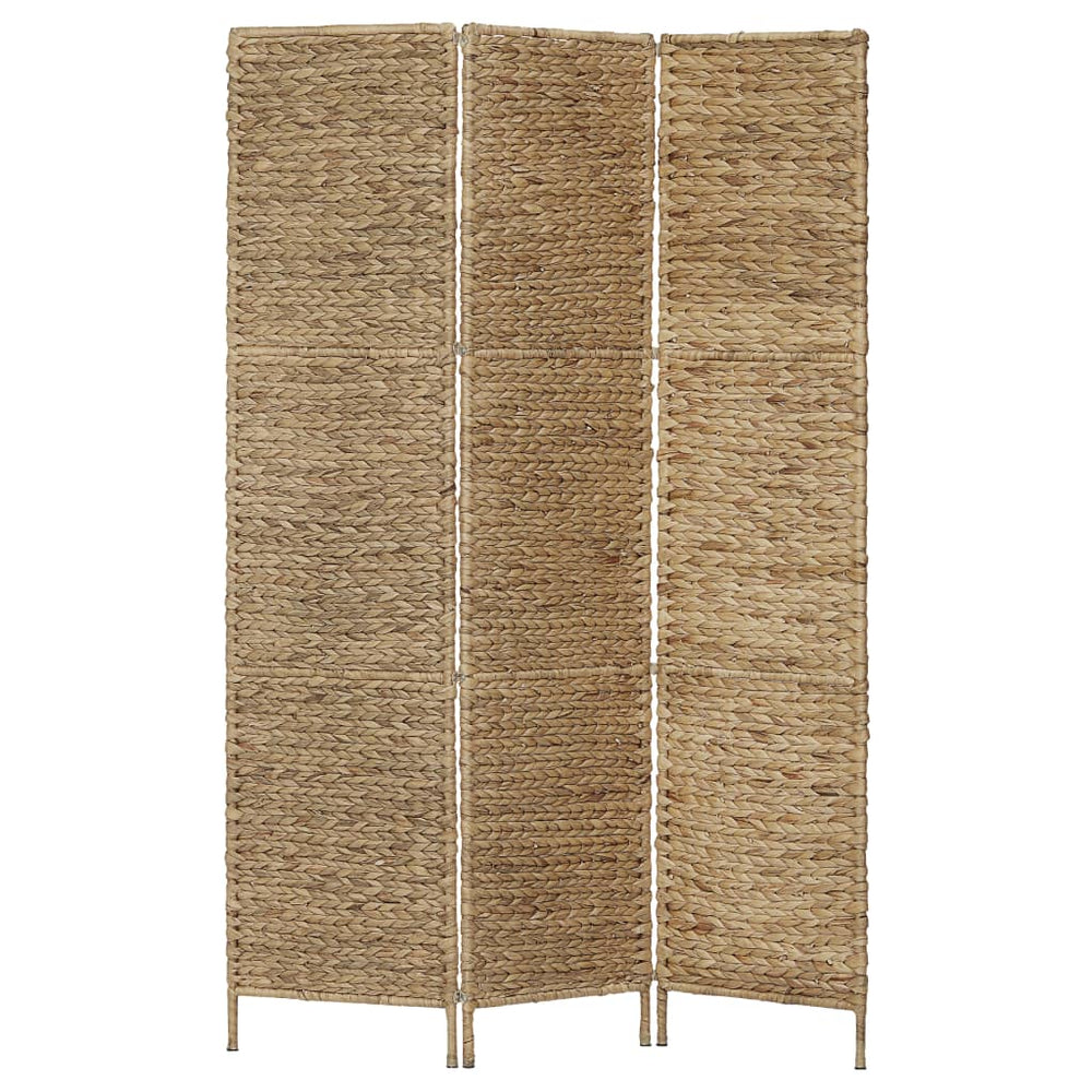 vidaXL 3/4/5-Panel Room Divider Water Hyacinth Privacy Screen Brown/Black
