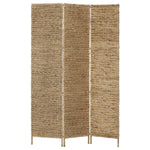 vidaXL 3/4/5-Panel Room Divider Water Hyacinth Privacy Screen Brown/Black