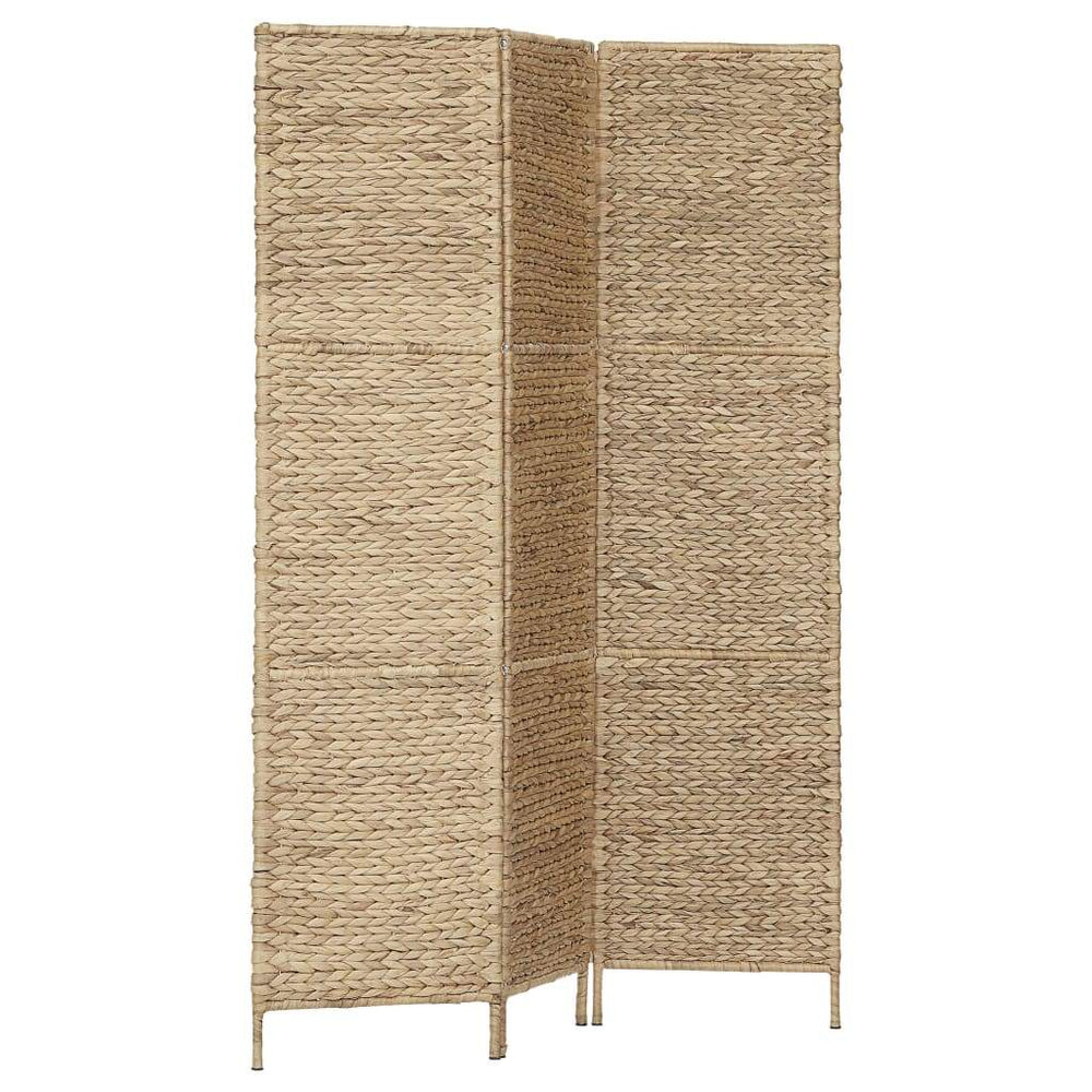 vidaXL 3/4/5-Panel Room Divider Water Hyacinth Privacy Screen Brown/Black