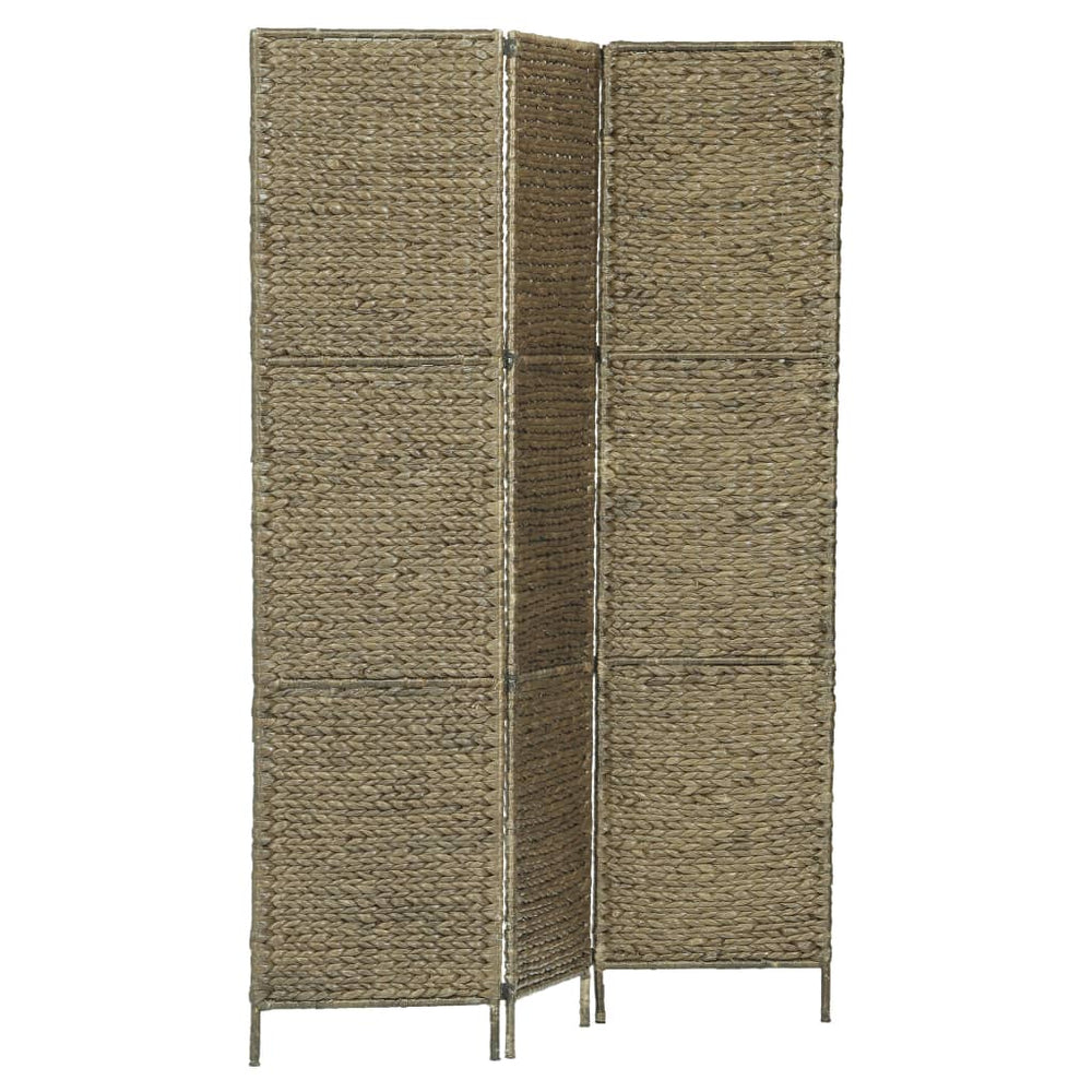 vidaXL 3/4/5-Panel Room Divider Water Hyacinth Privacy Screen Brown/Black