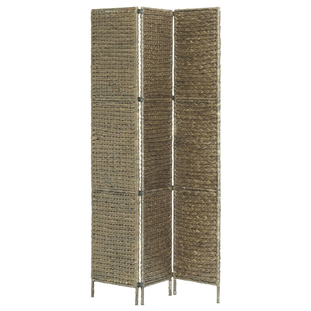 vidaXL 3/4/5-Panel Room Divider Water Hyacinth Privacy Screen Brown/Black