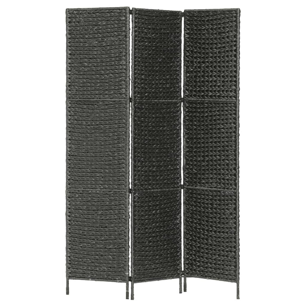 vidaXL 3/4/5-Panel Room Divider Water Hyacinth Privacy Screen Brown/Black
