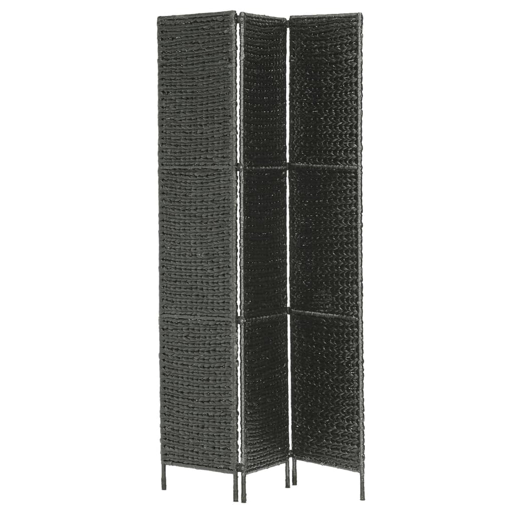 vidaXL 3/4/5-Panel Room Divider Water Hyacinth Privacy Screen Brown/Black