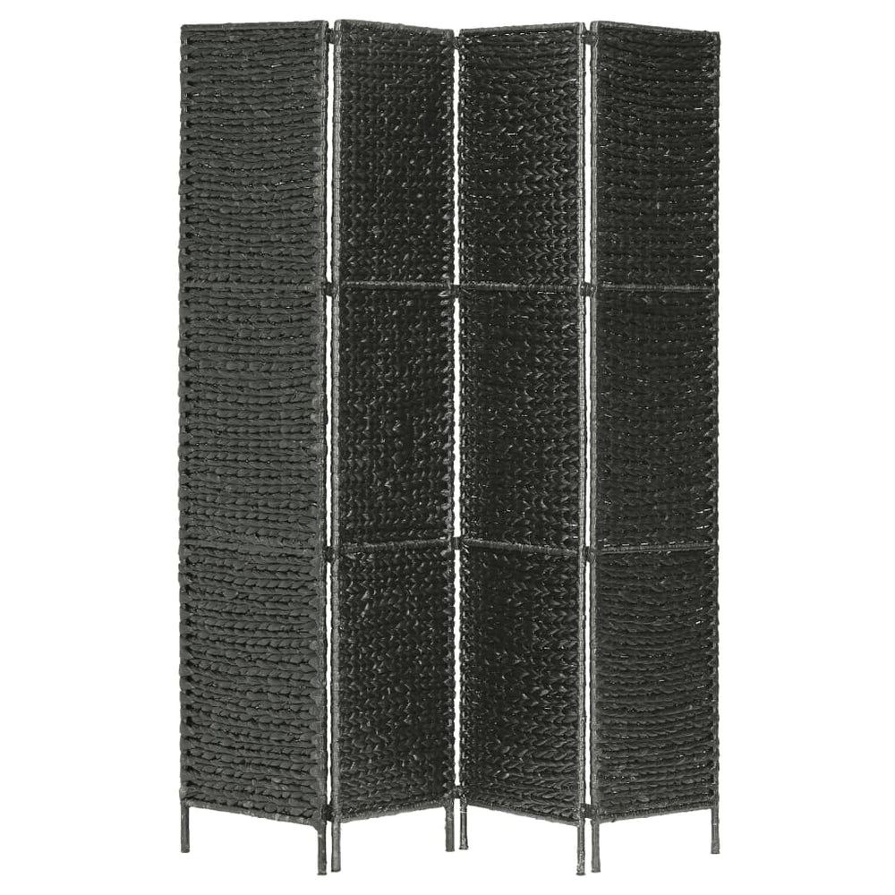 vidaXL 3/4/5-Panel Room Divider Water Hyacinth Privacy Screen Brown/Black