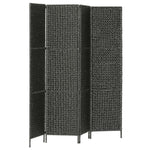 vidaXL 3/4/5-Panel Room Divider Water Hyacinth Privacy Screen Brown/Black