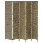 vidaXL 3/4/5-Panel Room Divider Water Hyacinth Privacy Screen Brown/Black