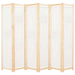 vidaXL 3/4/5/6-Panel Room Divider Wooden Frame Privacy Screen Multi Colors