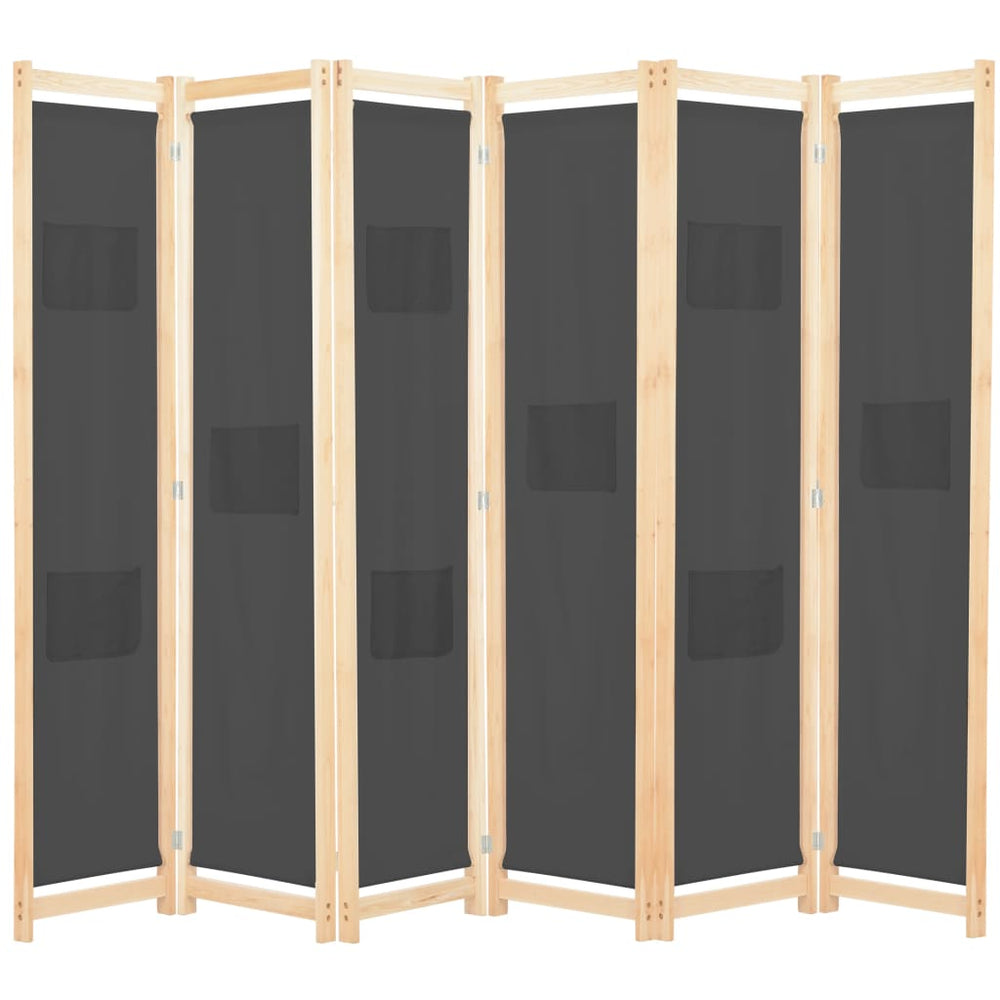 vidaXL 3/4/5/6-Panel Room Divider Wooden Frame Privacy Screen Multi Colors