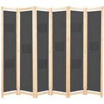 vidaXL 3/4/5/6-Panel Room Divider Wooden Frame Privacy Screen Multi Colors