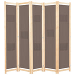 vidaXL 3/4/5/6-Panel Room Divider Wooden Frame Privacy Screen Multi Colors