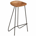Bar Stools 2 pcs Solid Acacia Wood.