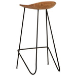 Bar Stools 2 pcs Solid Acacia Wood.