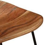 Bar Stools 2 pcs Solid Acacia Wood.