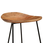 Bar Stools 2 pcs Solid Acacia Wood.