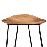 Bar Stools 2 pcs Solid Acacia Wood.