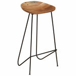 Bar Stools 2 pcs Solid Acacia Wood.