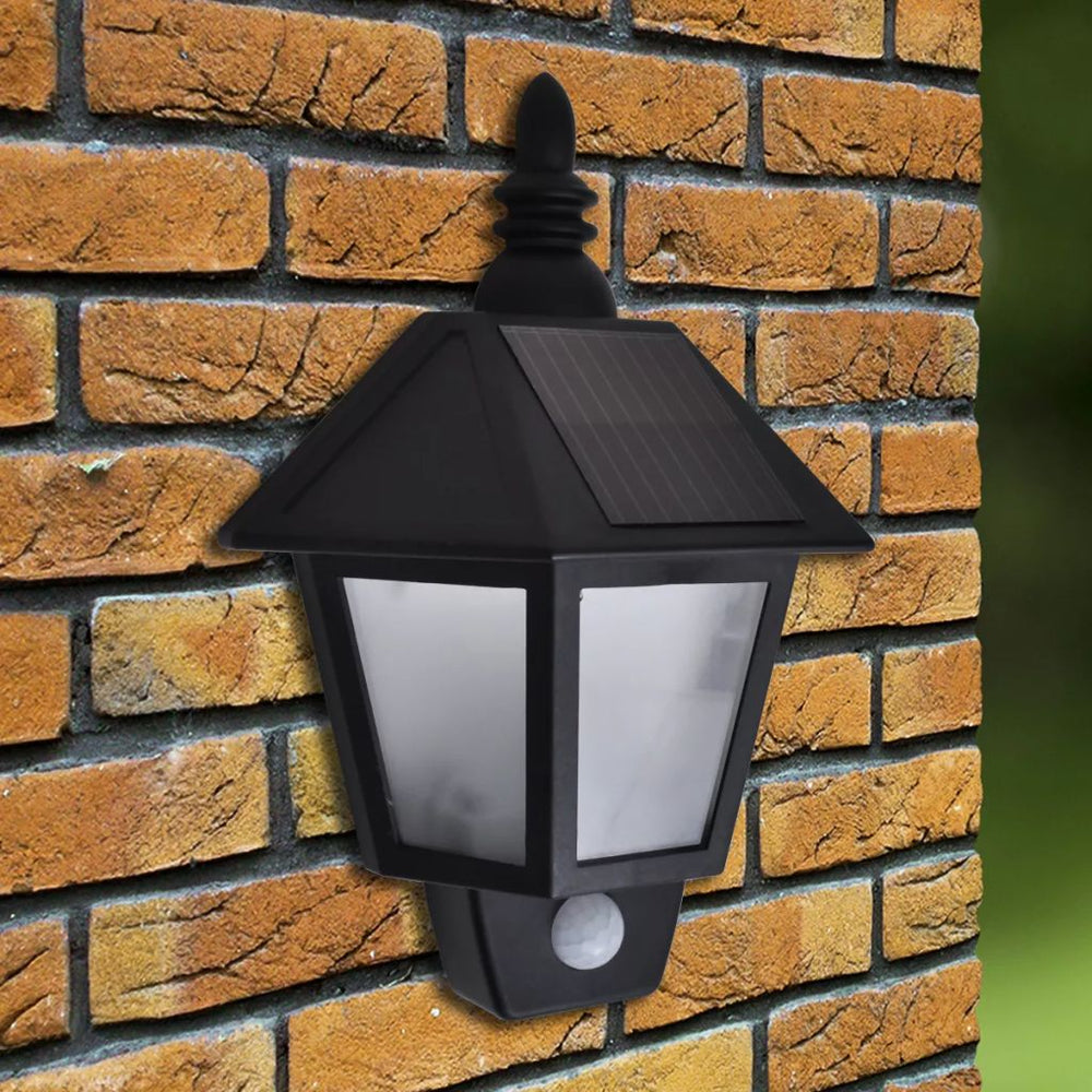 vidaXL 1/2x Solar Wall Lamp with Motion Sensor Garden Outdoor Path Lighting