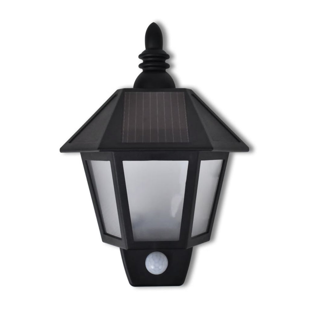 vidaXL 1/2x Solar Wall Lamp with Motion Sensor Garden Outdoor Path Lighting