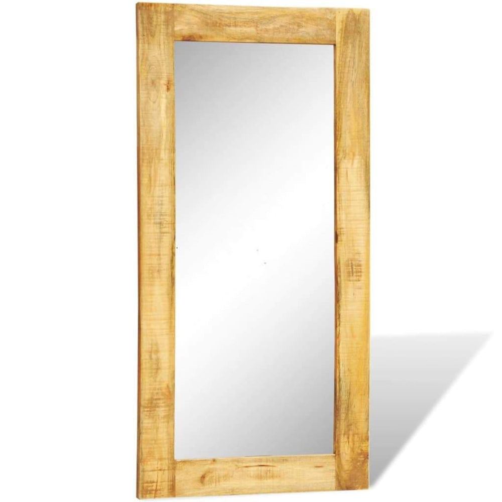 Solid Wood Framed Rectangle Wall Mirror 47.2"x23.6".