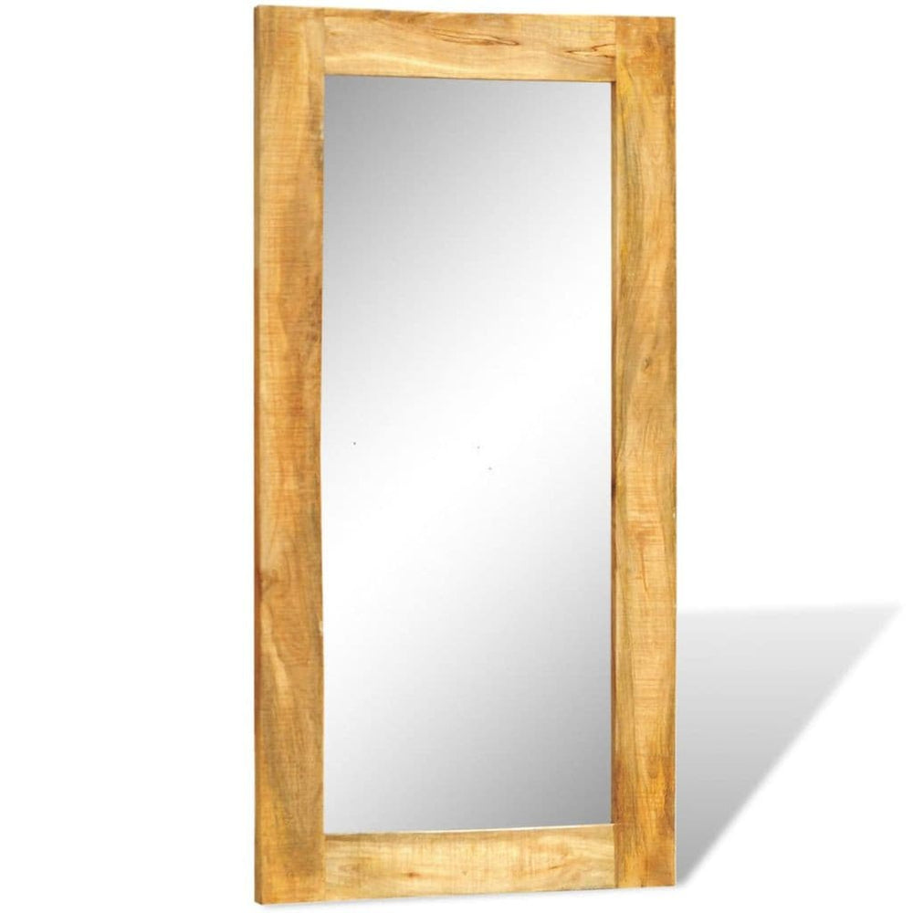 Solid Wood Framed Rectangle Wall Mirror 47.2"x23.6".