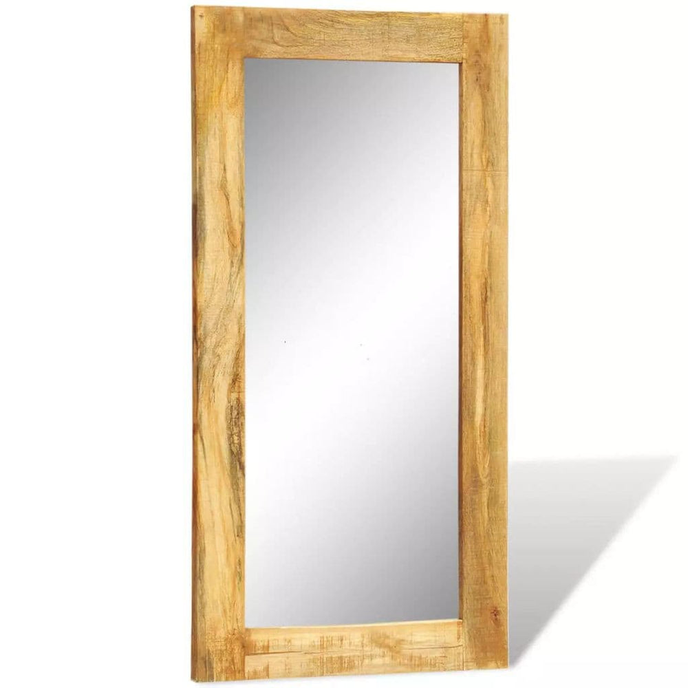 Solid Wood Framed Rectangle Wall Mirror 47.2"x23.6".