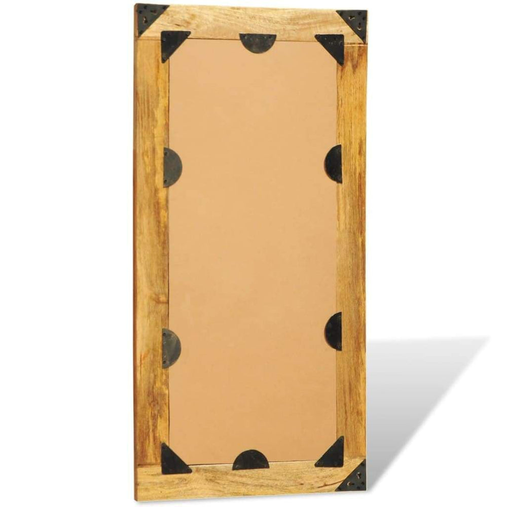 Solid Wood Framed Rectangle Wall Mirror 47.2"x23.6".