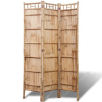 vidaXL 3/4/5-Panel Room Divider Bamboo Foldable Privacy Folding Partition