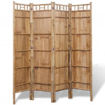 vidaXL 3/4/5-Panel Room Divider Bamboo Foldable Privacy Folding Partition