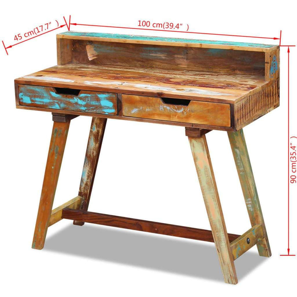 Desk Solid Reclaimed Wood.