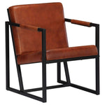 Armchair Real Leather Chair Seating Home Seat Furniture Multi Colors