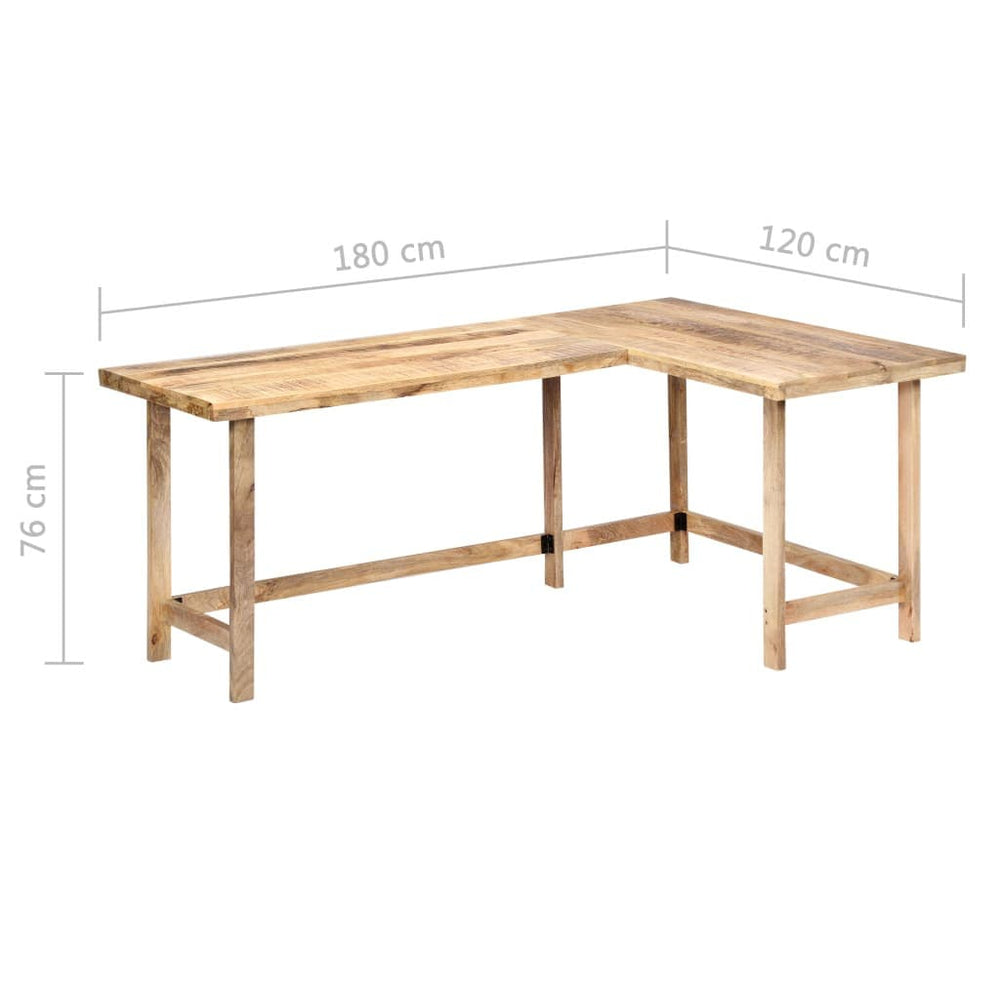 Desk 71"x47.2"x30" Solid Mango Wood.