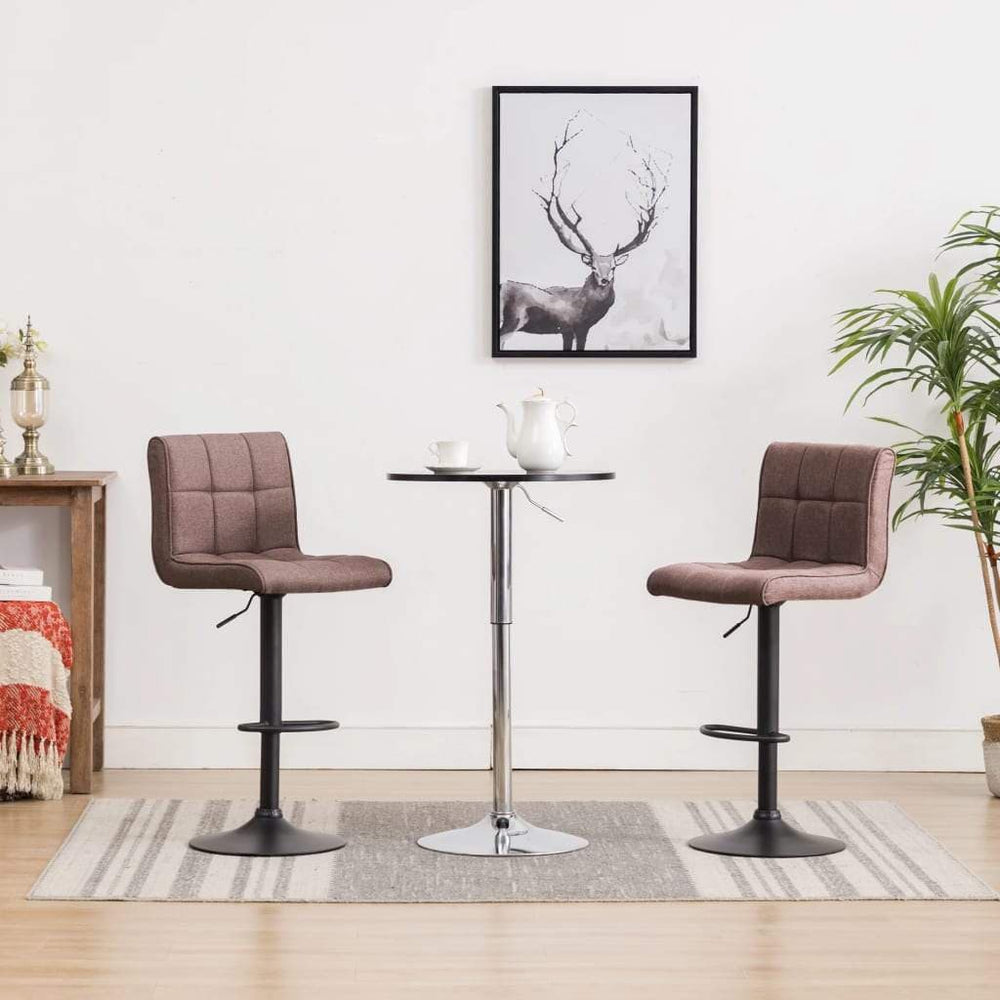 1/2x Bar Stool Fabric Pub Counter Swivel Office Bar Chair Multi Colors.