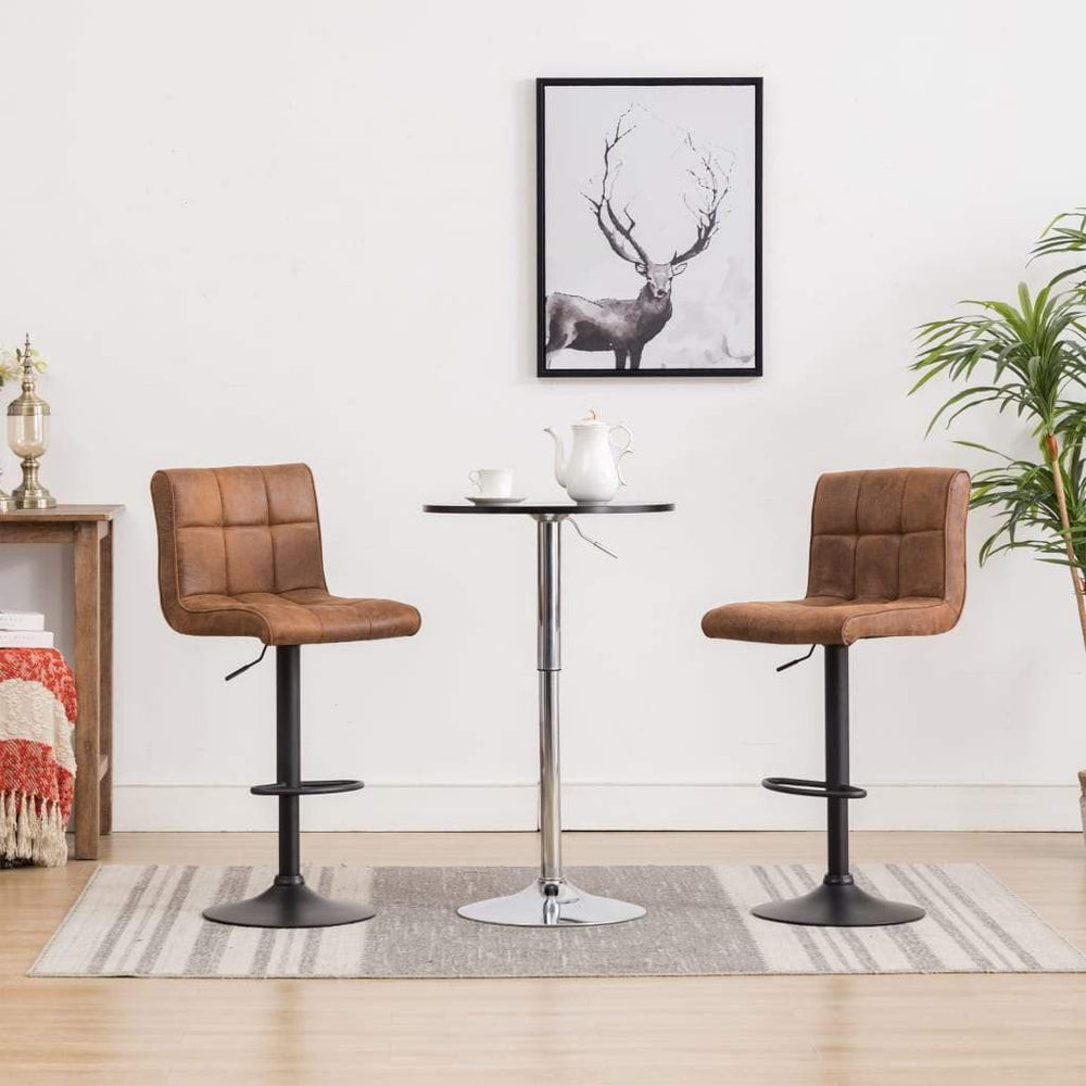 1/2x Bar Stool Fabric Pub Counter Swivel Office Bar Chair Multi Colors.