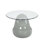Coffee Table with Oval Glass Top Accent End Side Table Multi Colors.