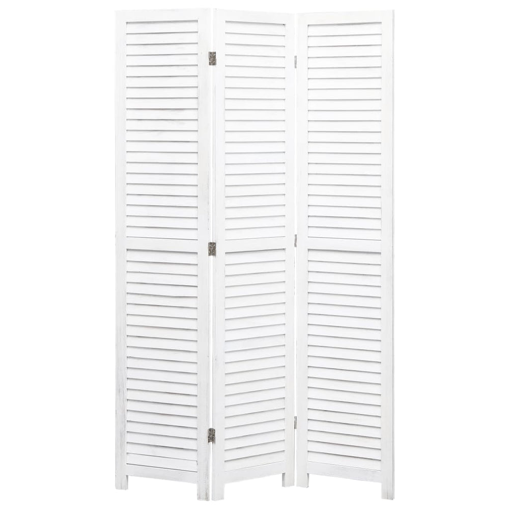 vidaXL 3/4/5/6-Panel Solid Paulownia Wood Room Divider Screen Multi Colors