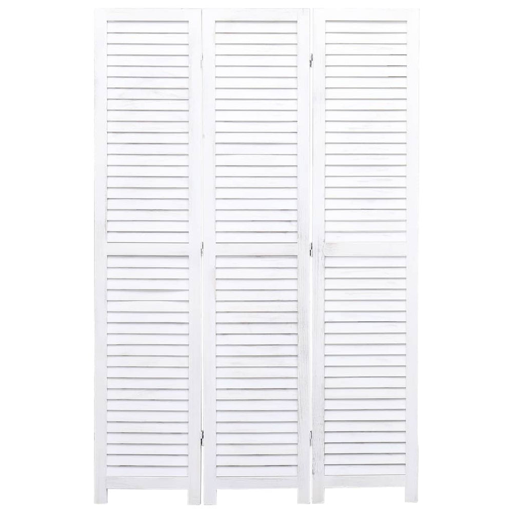 vidaXL 3/4/5/6-Panel Solid Paulownia Wood Room Divider Screen Multi Colors