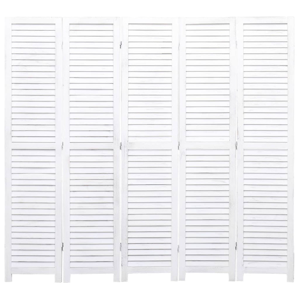 vidaXL 3/4/5/6-Panel Solid Paulownia Wood Room Divider Screen Multi Colors