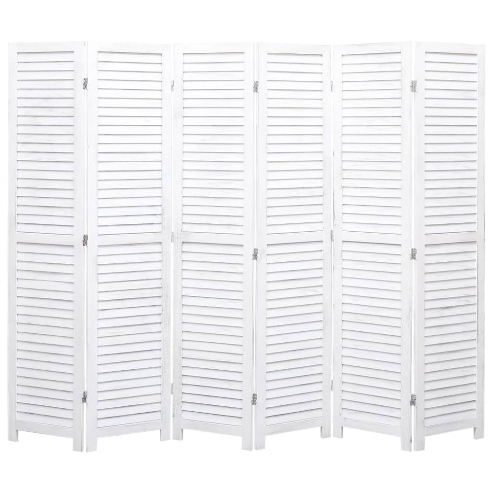 vidaXL 3/4/5/6-Panel Solid Paulownia Wood Room Divider Screen Multi Colors