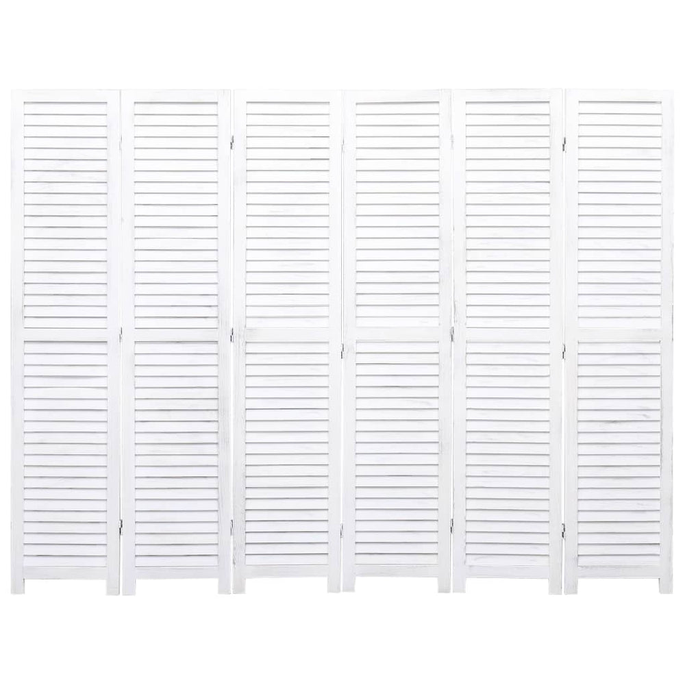 vidaXL 3/4/5/6-Panel Solid Paulownia Wood Room Divider Screen Multi Colors