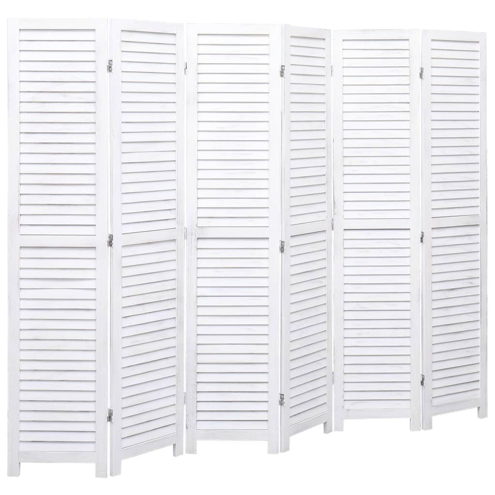 vidaXL 3/4/5/6-Panel Solid Paulownia Wood Room Divider Screen Multi Colors