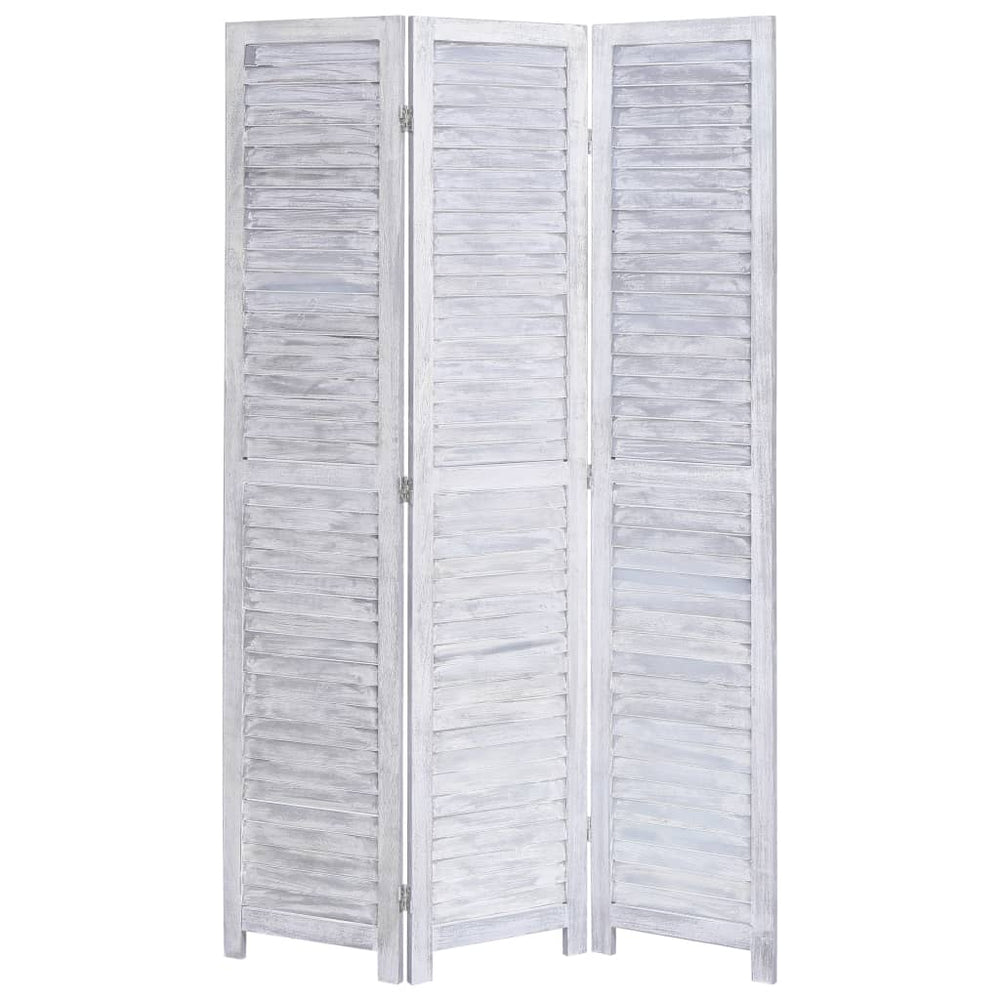 vidaXL 3/4/5/6-Panel Solid Paulownia Wood Room Divider Screen Multi Colors
