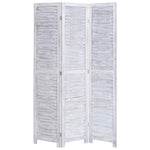 vidaXL 3/4/5/6-Panel Solid Paulownia Wood Room Divider Screen Multi Colors