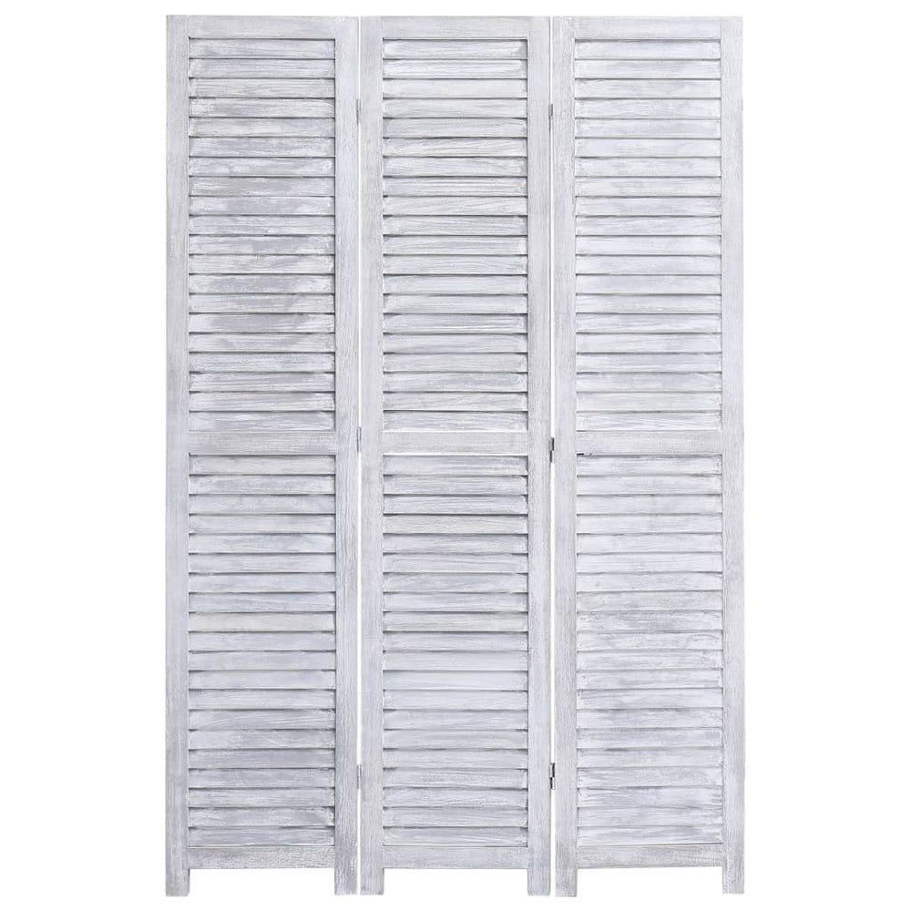 vidaXL 3/4/5/6-Panel Solid Paulownia Wood Room Divider Screen Multi Colors